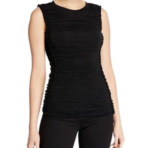 Kobi Halperin sariyah Black Ruched Tank Top
